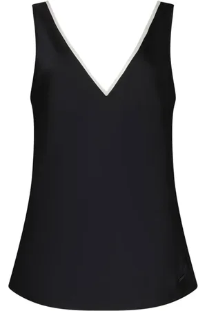 Calvin Klein Sleeveless Tops, female, , M, Sleeveless V-Neck Top