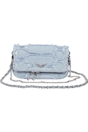 Zadig & Voltaire Cross Body Bags, female, , ONE SIZE, Fringed Denim Rock Nano Jeans