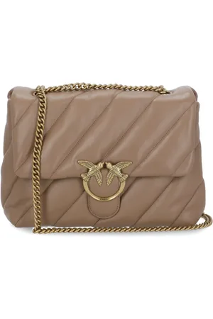 Pinko Shoulder Bags, female, , ONE SIZE, Leather Shoulder Bag with Love Birds Detail