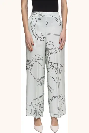 LIVIANA CONTI Wide Trousers, female, , S, Zodiac Glass Wide Leg Trousers