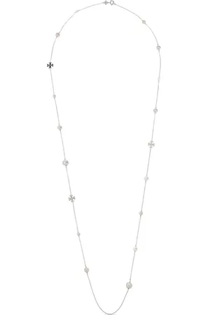 Tory Burch Necklaces, female, , ONE SIZE, Double T Faux-Pearl Necklace