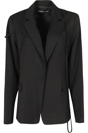 ANDREA ADAMO Blazers, female, , S, Square Flannel Jacket