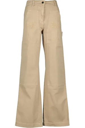 Palm Angels Wide Trousers, female, , XS, Cargo Trousers with flared cut