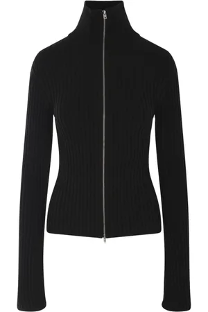 Acne Studios Cardigans, female, , M, Ribbed Zip Cardigan Jumper