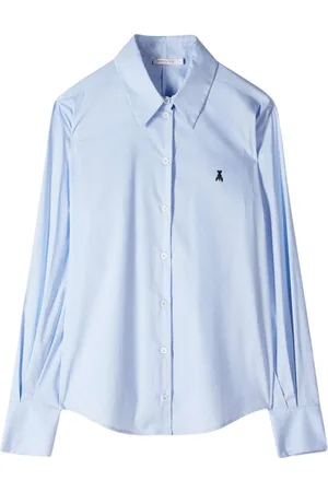 Patrizia Pepe Striped Classic Shirt with Embroidery