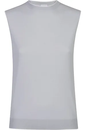 ELEVENTY Round-neck Knitwear, female, , XL, Merino Wool Sleeveless Top