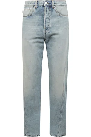 Lanvin Slim-fit Jeans, male, , W32, Straight Jeans with Logo Patch