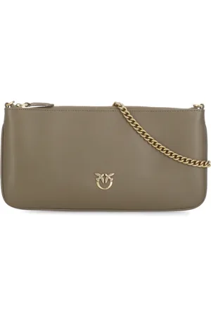 Pinko Shoulder Bags, female, , ONE SIZE, Leather Shoulder Bag with Chain