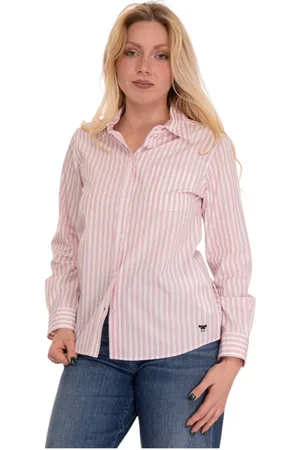 Max Mara Striped Cotton Blouse with Front Pocket
