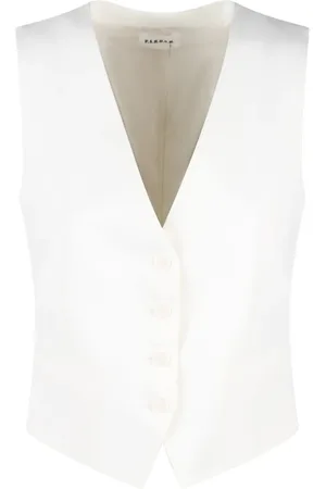 P.A.R.O.S.H. Linen Viscose Blend Tailored Vest