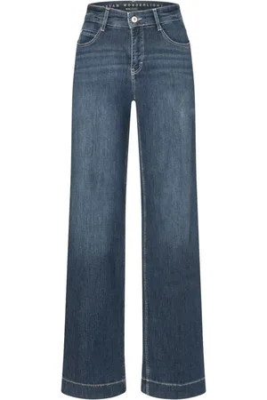 Mac Wide Jeans, female, , S, Wide Leg Denim Trousers Authentic Dark