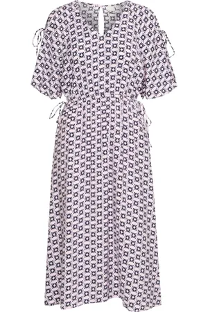 Ichi Midi Dresses, female, , XS, Square Ikat Aop Dress
