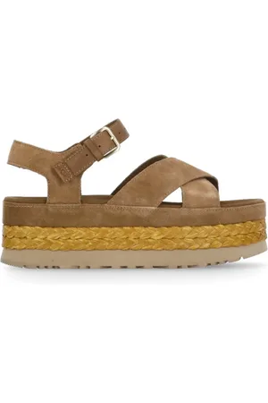 UGG Suede Leather Sandals with Platform