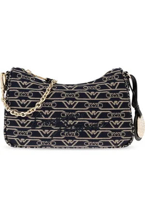 Emporio Armani Shoulder Bags, female, , ONE SIZE, Jacquard Canvas Baguette Bag