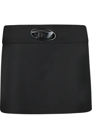Diesel Mini Skirt Metallic Logo Buckle