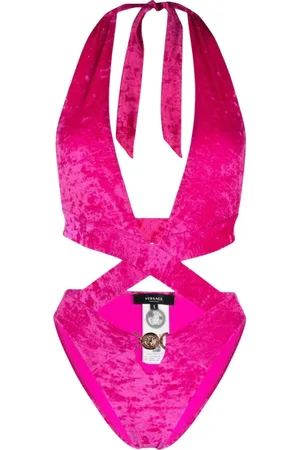 VERSACE One-piece, female, , S, Medusa V-Neck Swimsuit