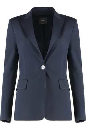 Pinko Blazers, female, , M, Elegant Single-breasted Jacket with Lapel Collar