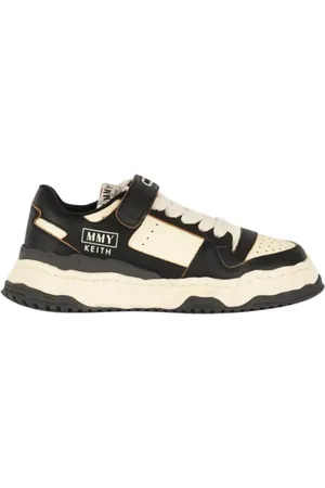 MIHARA YASUHIRO Sneakers, male, , 7 UK, Perforated Leather Trainers with Rubber Sole
