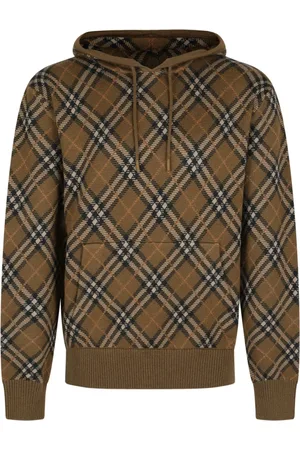 Burberry Check Hoodie Jumpers