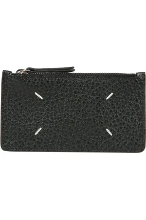 Maison Margiela Wallets & Cardholders, male, , ONE SIZE, Leather Cardholder with Zip Coin Pocket
