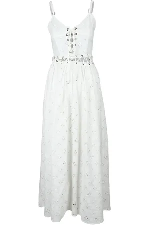 John Richmond Maxi Dresses, female, , XS, Long Sangallo Dress with Zipper Closure