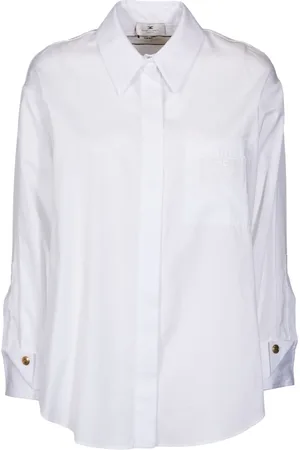 Elisabetta Franchi Shirts, female, , L, Cotton Poplin Long Sleeve Shirt