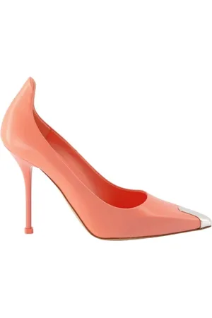 Alexander McQueen Punk Slip-On Leather Heels