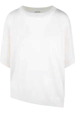 P.A.R.O.S.H. Blouses, female, , S, Wool Silk Cashmere Short Sleeve Jumper