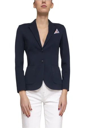 Circolo Blazers, female, , XL, Navy Jacket for Women