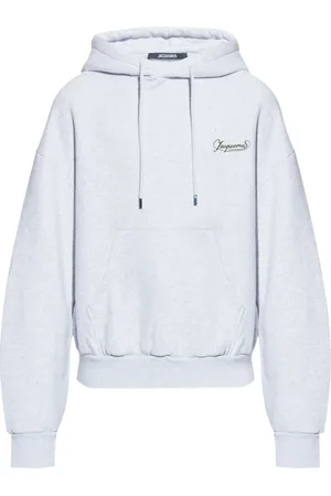 Jacquemus Hoodies, male, , S, Mottled Hoodie with Logo