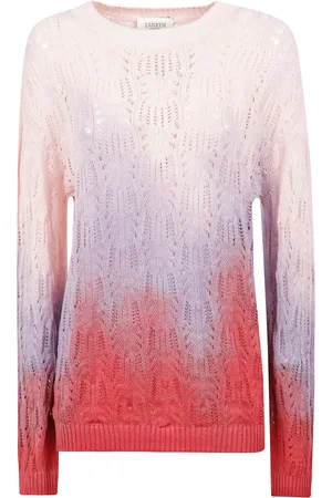 LANEUS Round-neck Knitwear, female, , S, Perforated Crew Neck Dress