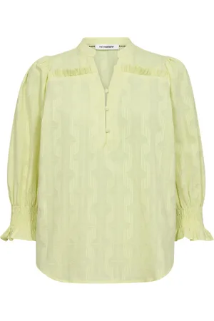 Co`Couture Blouses, female, , XL, Frill Blouse with Mandarin Collar