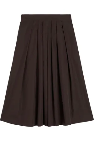 Aspesi Midi Skirts, female, , XS, Pleated poplin skirt
