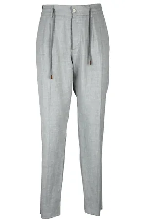 ELEVENTY Classic Wool Linen Silk Trousers