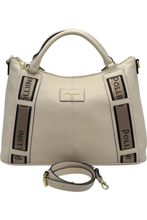 Pollini Handbags, female, , ONE SIZE, Handbag with Gold Logo Lettering