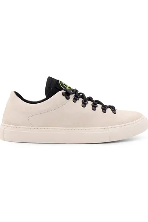 Stone Island Sneakers, male, , 6 UK, Iconic Suede Low-Top Lace-Up Trainers