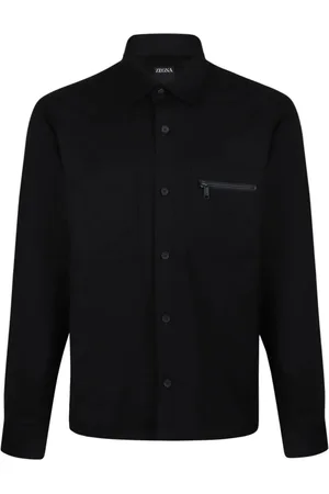 Ermenegildo Zegna Casual Shirts, male, , XL, Wool Overshirt with Pockets