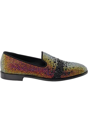 Giuseppe Zanotti Loafers, male, , 11 UK, Crystal-Embellished Slip-On Loafers