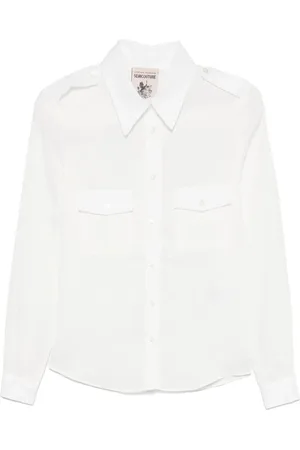 SEMICOUTURE Button-Up Shirt with Pockets