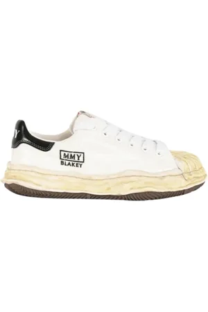 MIHARA YASUHIRO Sneakers, male, , 9 UK, Metallic leather Trainers with round sole