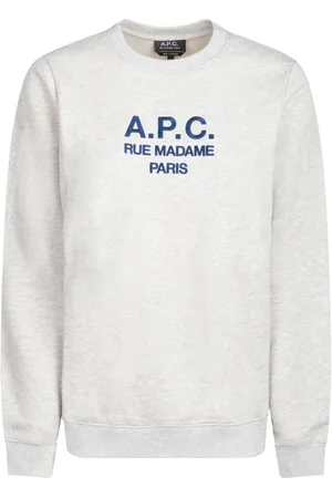 A.P.C. Grey Logo Print Sweatshirt