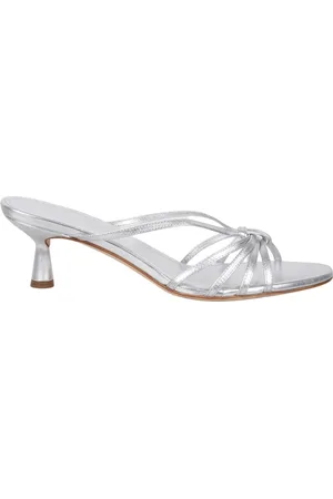 Aeyde Heeled Mules, female, , 5 UK, Slim Leather Knot Detail Sandals