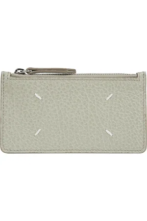 Maison Margiela Wallets & Cardholders, male, , ONE SIZE, Leather Cardholder with Zip Coin Pocket
