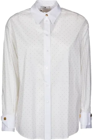 Elisabetta Franchi Shirts, female, , M, Shirt with Metal Strass