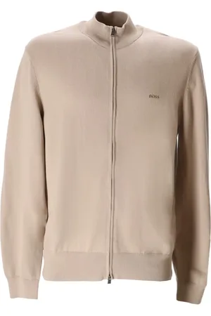 HUGO BOSS Cardigans, male, , XL, Zip Cardigan in Soft Yarn