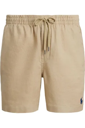 Ralph Lauren Casual Shorts, male, , M, Linen Straight-Leg Shorts Ss25