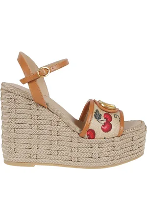 VALENTINO GARAVANI Wedges, female, , 8 UK, Vlogo Signature Wedge Espadrilles