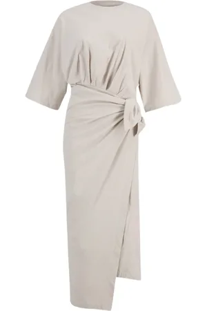 Balenciaga Grey Wrap T-Shirt Dress