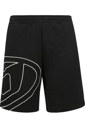 Diesel Casual Shorts, male, , M, Cotton Jersey Embroidered Shorts
