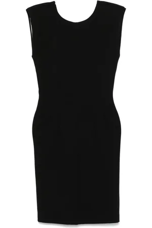 Dondup Midi Dress with Logo Plaque